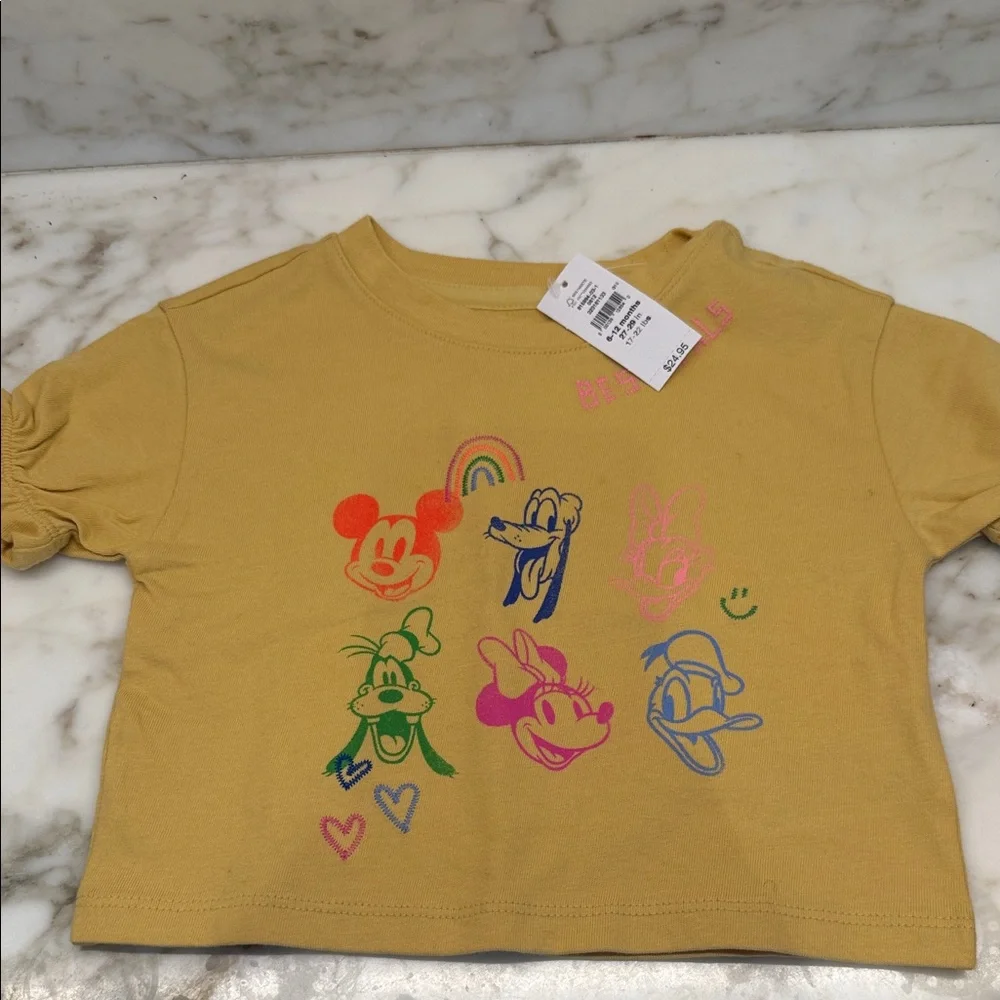 GAP Disney Kids Yellow Graphic T-Shirt